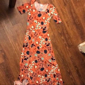 LulaRoe Floral Ana Maxi Long Dress Medium PERFECT!
